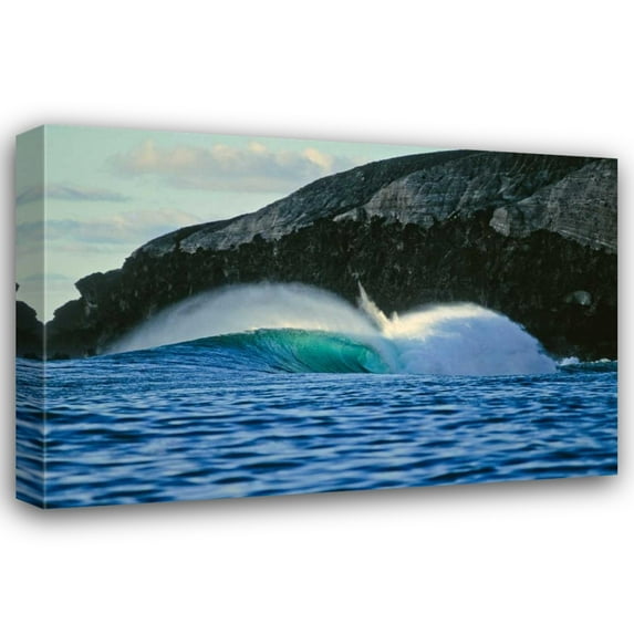 Lee Peterson 32x23 Gallery Wrapped Canvas Wall Art Titled - Ocean Waves III