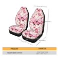 thumbnail image 5 of Xoenoiee 2 Pieece Car Front Seat Covers Dust Resistant Comfortable Auto Seats Cushion Seat Protector Seat Covers Butterfly Rose Flowers Print, Fit Most Cars Sedan SUV Van Truck, 5 of 6