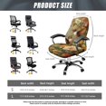 thumbnail image 7 of POLERO Removable One Piece Office Swivel Chair Slipcover for Workspace, Brushed Elastic Fabric Washable Office Chair Cover with High Stretch, 7 of 7