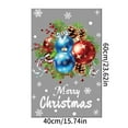 thumbnail image 3 of Yhmxh Christmas Window Clings Merry Christmas Window Stickers with Ornament Snowflake Window clings Pine Cone Snowman Elk Xmas Bouquet Windows Decals for Glass Winter Holiday Decor Party Supplies, 3 of 6