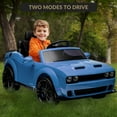 thumbnail image 5 of Licensed Dodge Challenger Kids Electric Car 12V Ride On Car Battery Powered Electric Vehicles with Remote Control, LED Lights, Bluetooth, MP3 for Boys Girls, 5 of 8