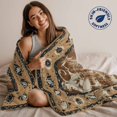 thumbnail image 5 of Throw Blanket for Couch Tribal Vintage Boho Soft Fleece Flannel Blankets Cozy Lightweight Blanket for Home Sofa Living Room Brown Bohemia Bed Throws 40" x 60", 5 of 9