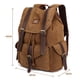 thumbnail image 2 of Mochila de lona vintage Kaukko Mochila de senderismo para viajes al aire libre Mochilas escolares KAUKKO K1016-Khaki, 2 of 5