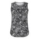thumbnail image 4 of Blusa estampada sin mangas con cuello redondo a la moda para mujer, chaleco con botones Pompotops lopia991812, 4 of 8