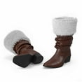 thumbnail image 6 of YAYUBA Christmas Snow Boots with Metal Bell Renaissance Plush Shoe Mouth Leather Knight Boots for Santa Claus, 6 of 8