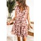 thumbnail image 4 of ABPHQTO Minivestido sin mangas con volantes y estampado de leopardo para mujer, 4 of 5