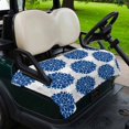 thumbnail image 2 of Golf Cart Seat Covers for 2 Seater,Dahlia Flower Microfiber Cart Seat Towel Blanket,Farmhouse Botanical Blue Grey Floral Absorbent Breathable Non Slip Bench Seats Protector for Golf Course 51"x31", 2 of 9
