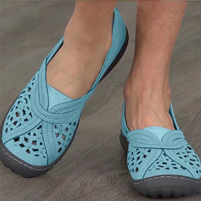 Zapatos vintage para mujer Tacón de cuña hueco Sandalias romanas informales para mujer Wmkox8yii nm6966