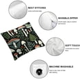 thumbnail image 4 of Set of 2 18X18 Inch Wild Mushroom Pillow Cushion Cases,Plant Mushroom Throw Pillow Cover for Bedroom Sofa Couch Decor,100% Soft Microfiber Zippered Mushroom Pattern Cushion Cover, 4 of 6