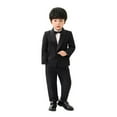thumbnail image 3 of TAIAOJING Toddler Business Suits Coat 3PCS Outfits Sets Tuxedo Set Kids Suit For Boys With Pants Bowtie Set Slim Leisure 5-6Y, 3 of 6