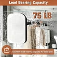 thumbnail image 5 of Mxdfafa Matte Black Heavy Duty Tension Curtain Rod, 43-162in No Drill Rustproof Carbon Steel Adjustable Rod for Bathroom, Closet, Balcony & Room Divider, 5 of 8