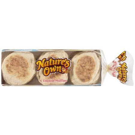Flowers Foods Natures Own 100 Calorie English Muffins, 6 ea