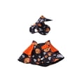 thumbnail image 2 of Aoznliie Dog Clothes Set, Halloween Pet Cloak with Hat for Party Apparel, 6x4 inch Adjustable Costume for Cats Dogs, Black M, 2 of 7