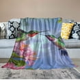 thumbnail image 2 of ARISTURING Humming Bird Throw Blanket Soft Cozy Plush Warm Birds Blanket for Sofa Couch Bed, 2 of 6