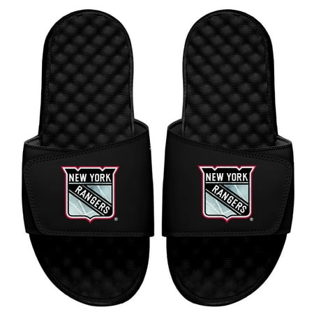 

Men s ISlide Black New York Rangers Ice Clipping Mask Slide Sandals