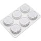 thumbnail image 1 of Molde de silicona para pastel de 6 flores hecho a mano, molde de pan DIY, moldes de silicona para pastel, molde de pastel de luna, herramientas para pasteles (O_8.52 x 5.8 x 0.84 pulgadas), 1 of 5