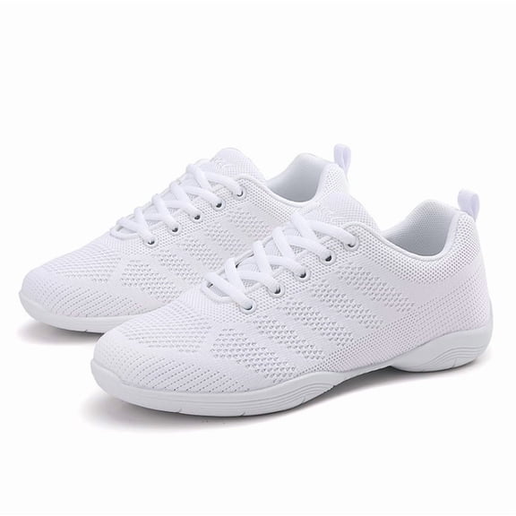 Girls Black Cheer Shoes White Cheerleading Shoes for Girls Breathable Youth Cheeerleading Dancing Shoes Competition Training Sneakers