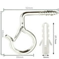 20 PCS Outdoor Hooks For Outdoor String Lights, With Storage Box,Screw