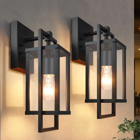 ALVIME 2-Pack Outdoor Wall Lights Fixture, Waterproof Anti-Rust Wall Sconces, Exterior Wall Lanterns, Porch Outside Lamps for Ent