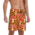 thumbnail image 2 of Gaeub Forest Mushrooms Printed Men's Short Pajama Pants, Lightweight Lounge & Sleep Bottoms Keep You Cool - 4X-Large, 2 of 9