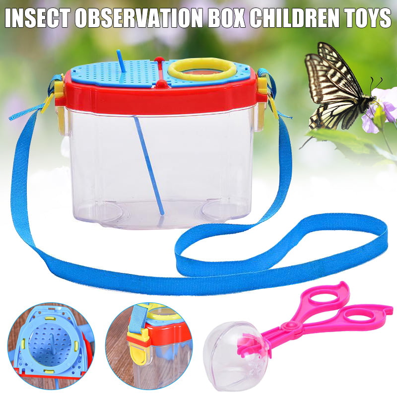 Bug Viewer Magnifier Backyard Explorer 6X Magnifying Insect Container Bug Catcher Cage Critter Collecting Box Kids Science Nature Exploration Tools Magnifying Loupe for Insect Observation