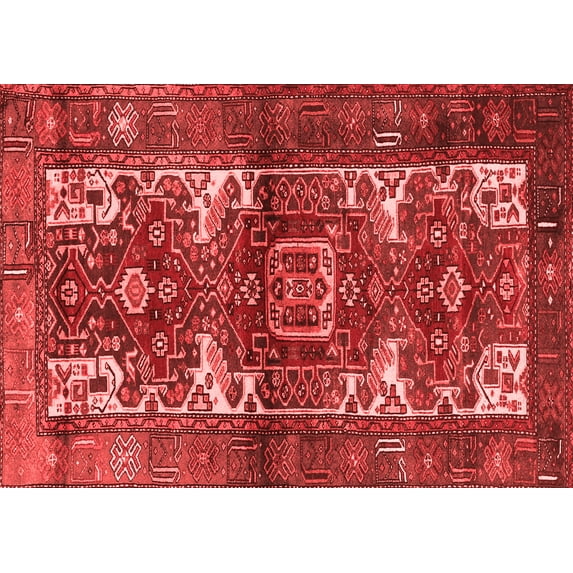 Ahgly Company Indoor Rectangle Persian Red Traditional Area Rugs, 6' x 9'