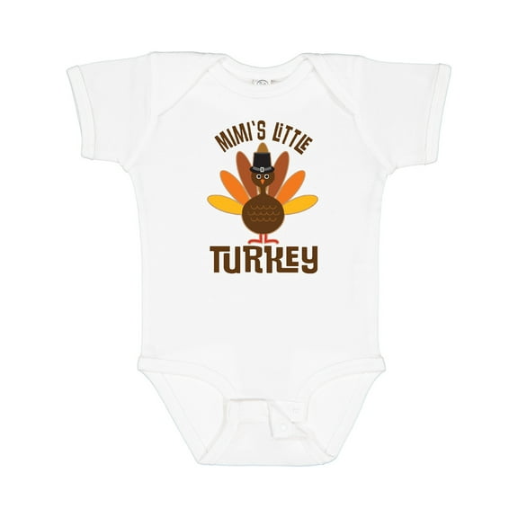Inktastic Thanksgiving Mimi Little Turkey Boys or Girls Baby Bodysuit