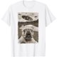 thumbnail image 1 of Camiseta divertida para hombre, diseño de ovni y bulldog francés, 1 of 2