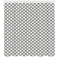 thumbnail image 3 of Vintage Shower Curtain, Ancient Tile Design from Indonesia Monochrome Mosaic of Curved Lines, Fabric Bathroom Set with Hooks, 69W X 84L Inches Extra Long, Charcoal Grey and White, by Ambesonne, 3 of 3