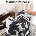 thumbnail image 5 of Black and White Dinosaur Pattern Bathroom Rugs Mat,Non Slip Microfiber Bathroom Rug,Rubber Backing,Soft Bathroom Mats for Bathroom Floor,Tub and Shower,17x27in(43x68cm), 5 of 5