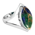 thumbnail image 3 of Natural Mohave Azurite Women Jewelry 925 Sterling Silver Ring, 3 of 10