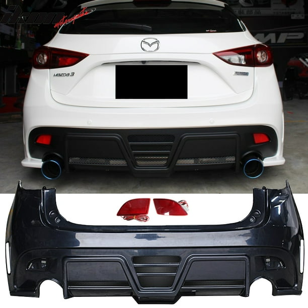 Compatible With 14 16 Mazda 3 5d Ks Style Black Rear Bumper Conversion W Red Led Lights Walmart Com Walmart Com Compatible With 14 16 Mazda 3 5d Ks Style Black Rear Bumper Conversion W Red Led Lights Walmart Com Walmart Com