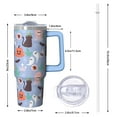 thumbnail image 2 of Spooky Halloween 30oz Pumpkin Tumbler with Handle and Straw Lid – Gift Coffee Mug – Insulated Travel Cup, 2 of 5