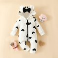 thumbnail image 2 of Kogui Baby Clothes Boys Pajamas Baby Boy Girl Solid Romper Unisex Hooded Outfit Clothes Waffle Cotton Button Jumpsuits 0 3 6 9 12 18 24 Months (Black,3-6 Months), 2 of 6