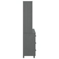 thumbnail image 5 of vidaXL Highboard HAMAR Solid Wood Pine Dark Grey, 5 of 5
