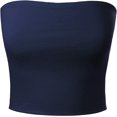 thumbnail image 1 of ORUYROP Women's Causal Strapless Double Layered Basic Sexy Tube Top-Pack, 3pack, 1 of 4