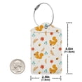 thumbnail image 4 of Sikiie Squirrel Maple Leaves And Nuts Luggage Tag for Suitcase Leather Baggage Tag with Stainless Steel Loop Privacy Cover for Women Men Girls-1, 4 of 5
