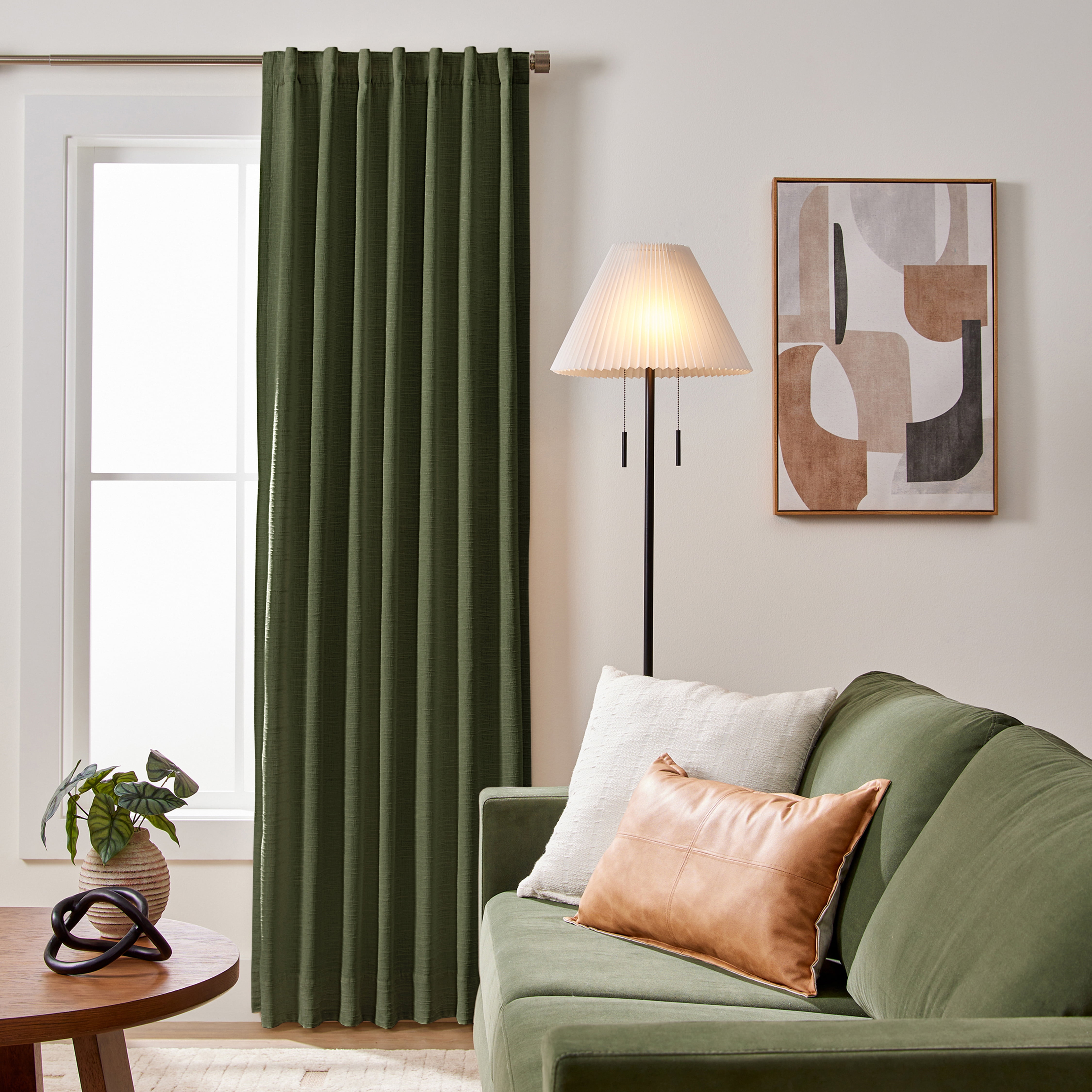 Better Homes & Gardens Textured Solid Chenille Blackout Single Curtain Panel, Sea Turtle, 50"W x 84"L