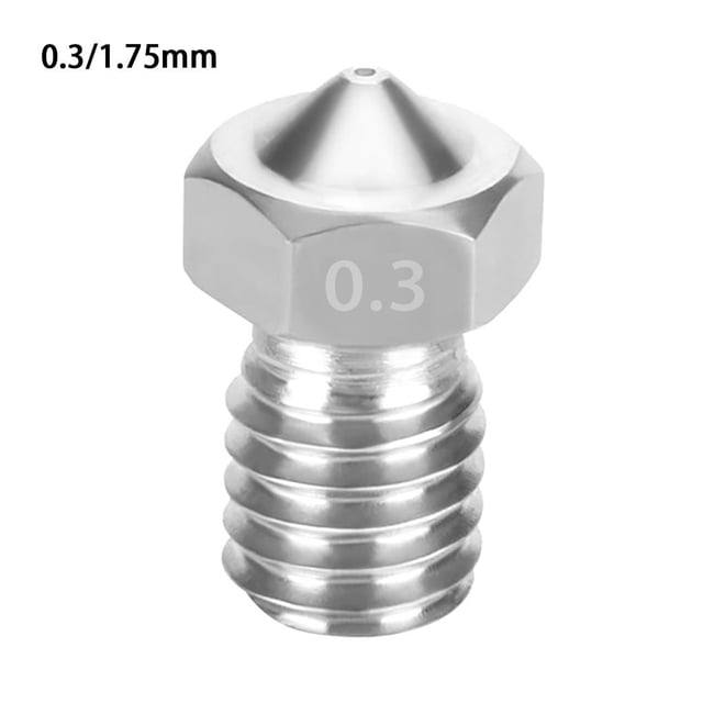 Methold Boquilla de impresora 3D, cabezal de extrusión inoxidable, hilo de impresora firme, boquilla de filamento extraíble Impresoras 3D No.02