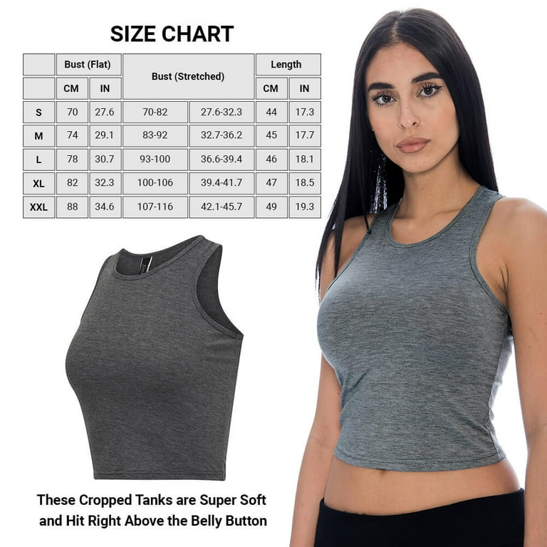 Womens Workout Tanks Tops Racerback Gym Yoga Athletic Cropped Tank