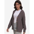 thumbnail image 5 of Women's Cardigan, New Cardigan Large Button Fashion Top, 5 of 6