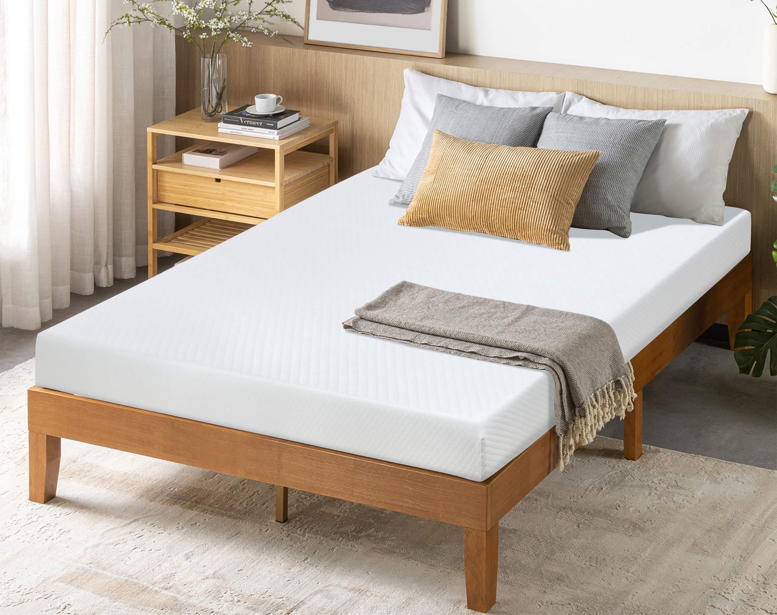 Full Size Mattress, 6 Inch Cooling Gel Bamboo Charcoal Infused Memory Foam Mattress in a Box Full, Breathable Bed Mattress for Cooler Sleep Supportive & Pressure Relief, CertiPUR-US