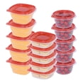 thumbnail image 1 of Juego de Contenedores Toppers de Plástico 15 Piezas COLORCONT15 ColorHome rojo, 1 of 7
