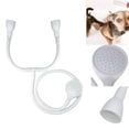 thumbnail image 4 of Unatoiry White Shampoo Shower Shower Convenient Installation For Pets Bath Time Circular Double Head Shower Pet Shower Set white 1Set, 4 of 6