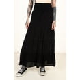 thumbnail image 2 of Ragstock Black Smocked Waist Maxi Skirt, 2 of 4