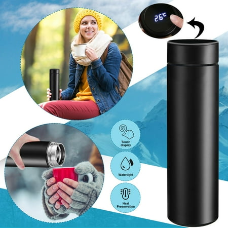 

Kitchen Gadgets Stainless Temperature LCD Smart Flask Kettle Vacuum Display Screen Steel Glass&Bottle Kitchen Organization
