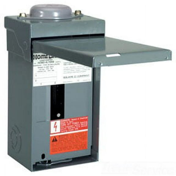 Square D Load Center, 2 Spaces, 70A Amps, 120/240V AC HOM24L70RB