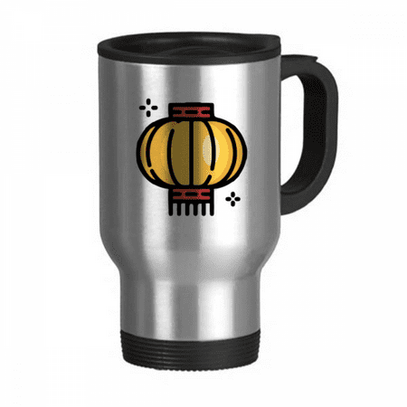 

brief lovely chinese article travel mug flip lid stainless steel cup car tumbler thermos