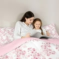thumbnail image 5 of Manfei Cherry Blossom 2pcs Bedding Comforter Set,Japanese Flower Twin Comforter Sets,Pink White Breathable Bedding Set,Breathable Floral Bedroom Decorative,Reversible, 5 of 8