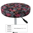 thumbnail image 4 of Lsque Colorful Hawaii Palms Round Bar chair cushion covers Velvet Fabric Premium Comfort Protects from Scratches and Stains for 14-17 Inch Chair- 13 inch, 4 of 7